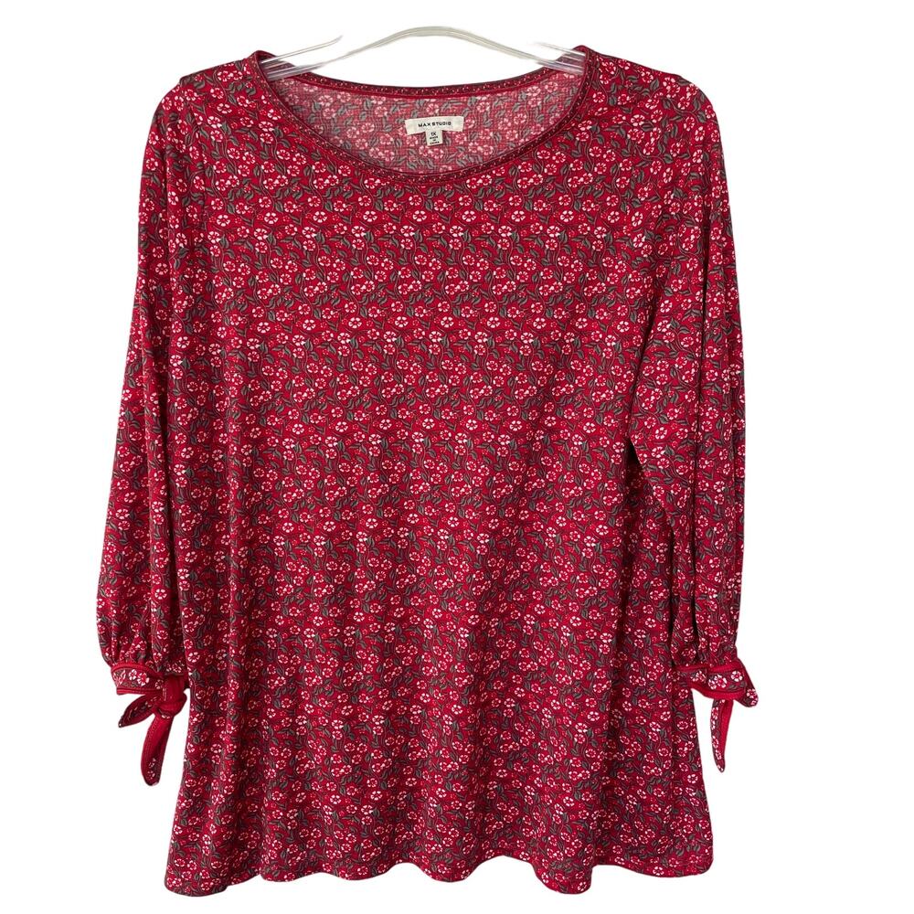 Max Studio Size 1X Stretch top